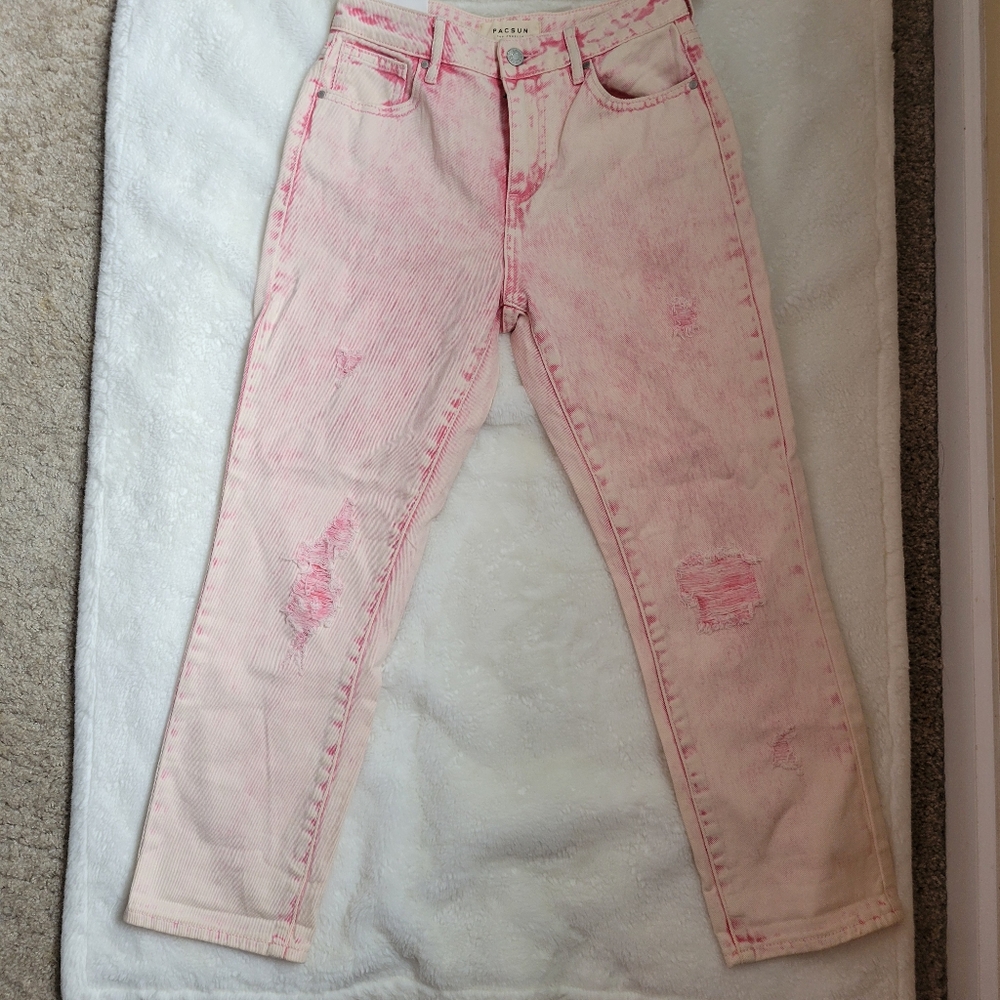 PacSun Pink Straight Leg Jeans